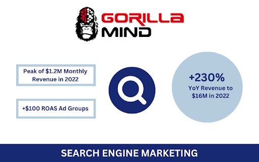 Driving 230% YoY Revenue Through Gorilla Mind’s Paid Search Channel